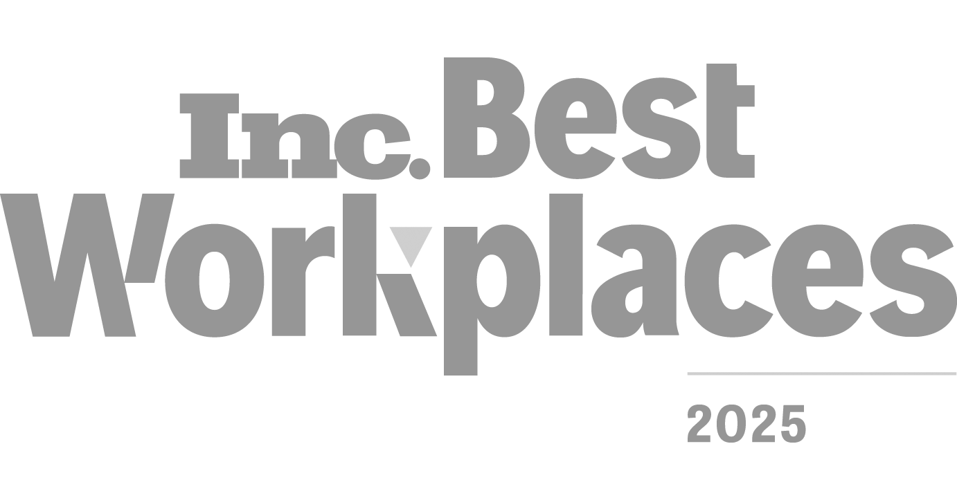inc best workplaces 2025 logo grayscale