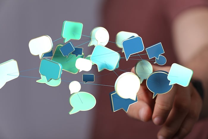 communication speak bubble digital concept Adobe stock photo