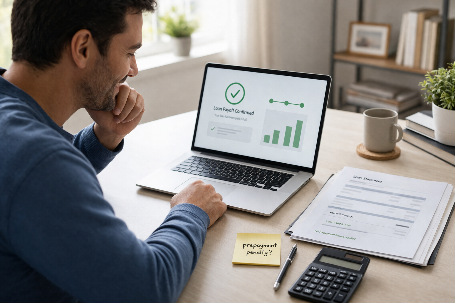 Loan payoff success in home office