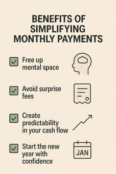 benefits of simplifying monthly payments