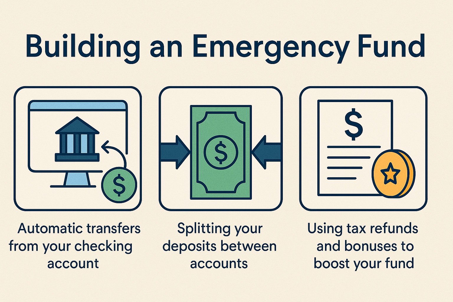 building an emergency fund ai image