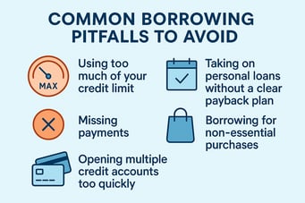 common borrowing pitfalls infographic