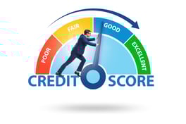 credit score ratings building credit graphic Adobe stock photo