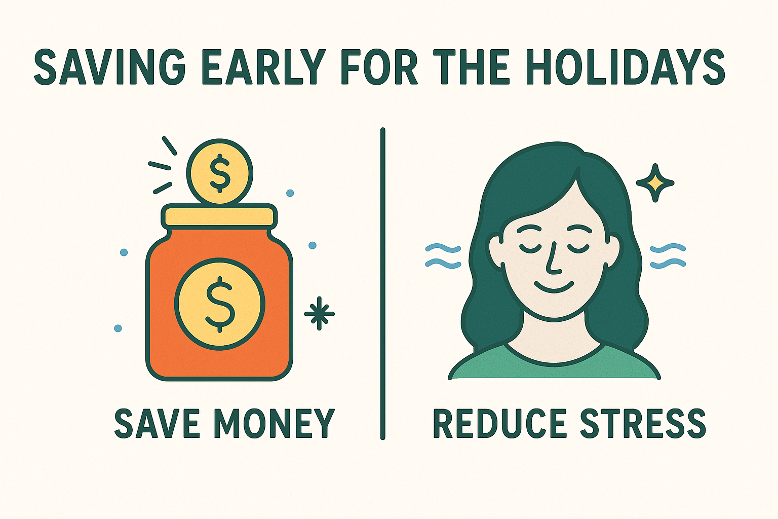 early holiday savings resuce stress