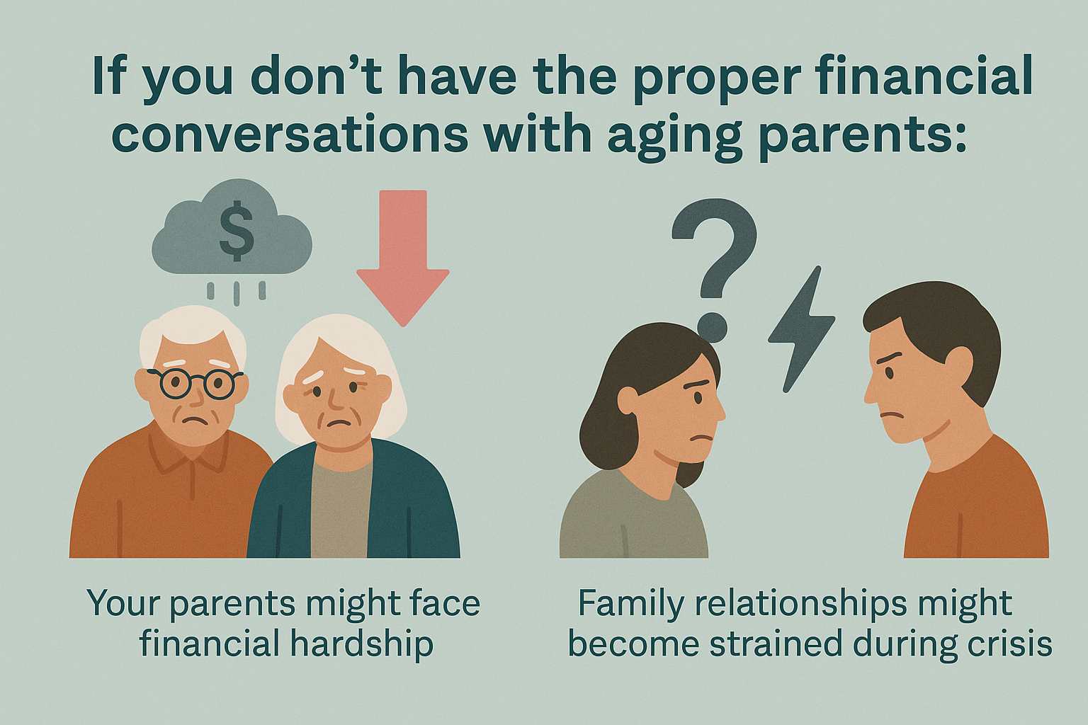 financial conversations with aging parents reasons ai image