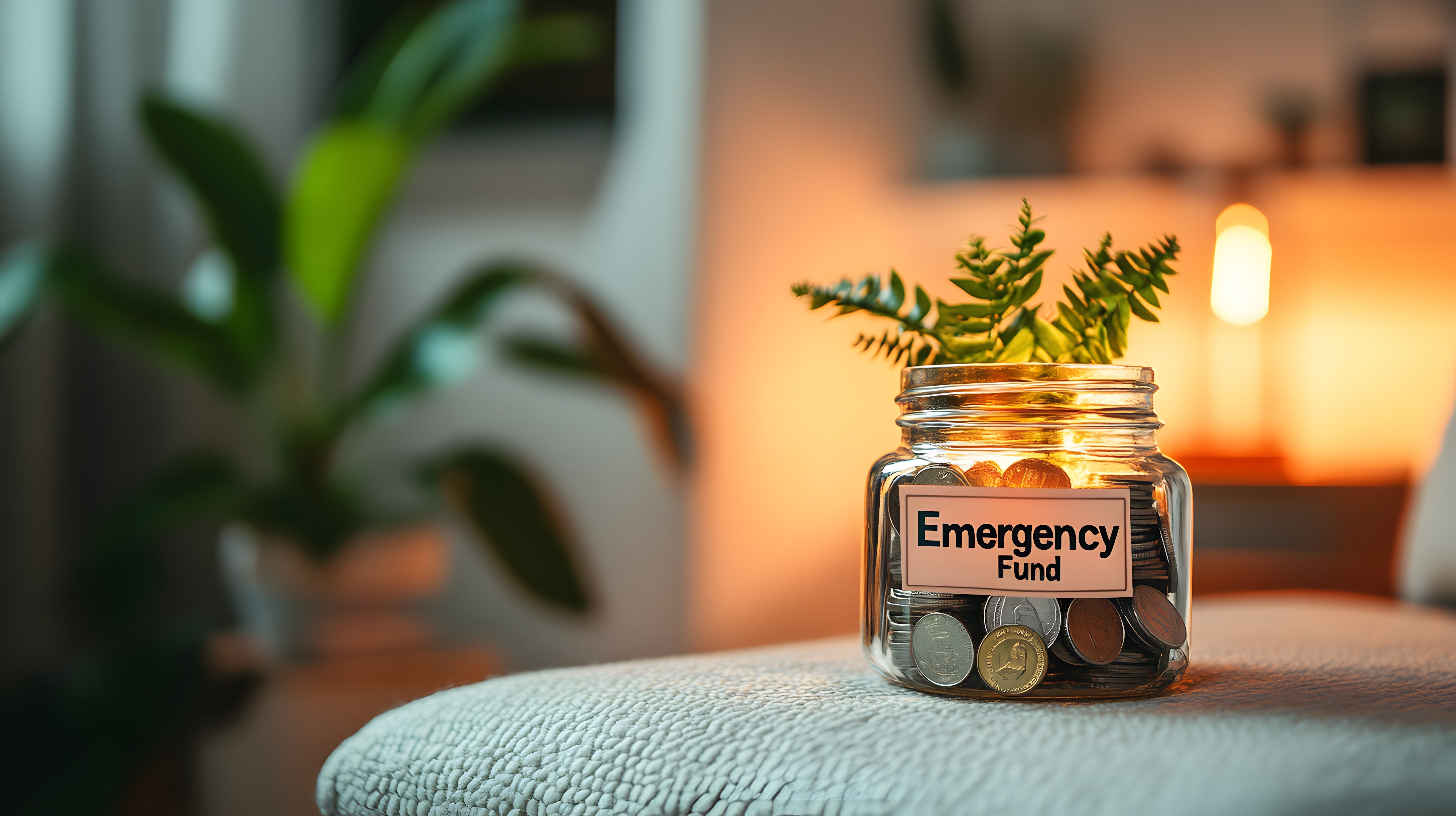 financial safety net emergency fund stock image