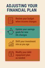 infographic adjusting your financial plan