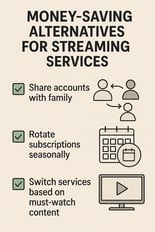 money saving alts for streaming services
