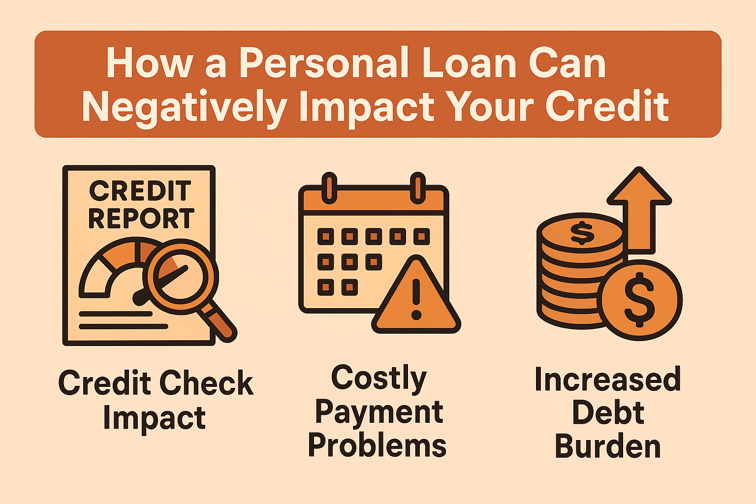 negative personal loan impace on credit