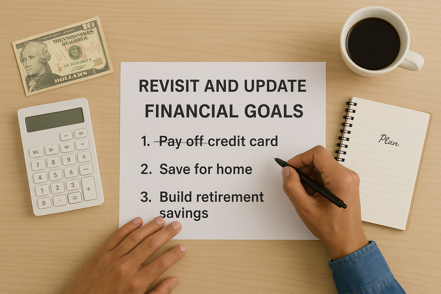 revisit financial goals