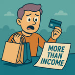 spending more than income