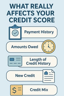 what really affects your credit score infographic chatgpt