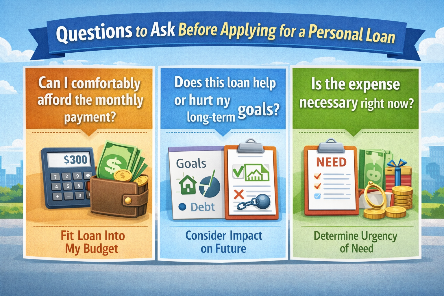 what to ask before applying for a loan