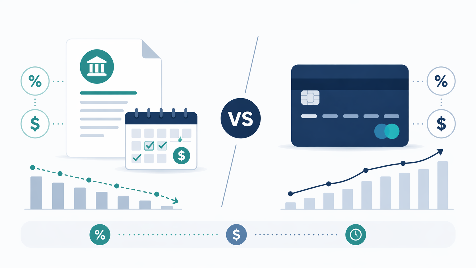 True Cost Comparison: APR, Fees, and Payoff Timelines for Loans vs. Cards